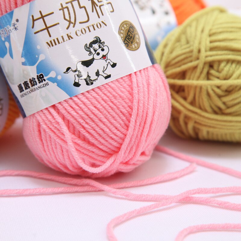 Cuộn Len Cotton Sữa Mềm Chất Lượng Cao 50G