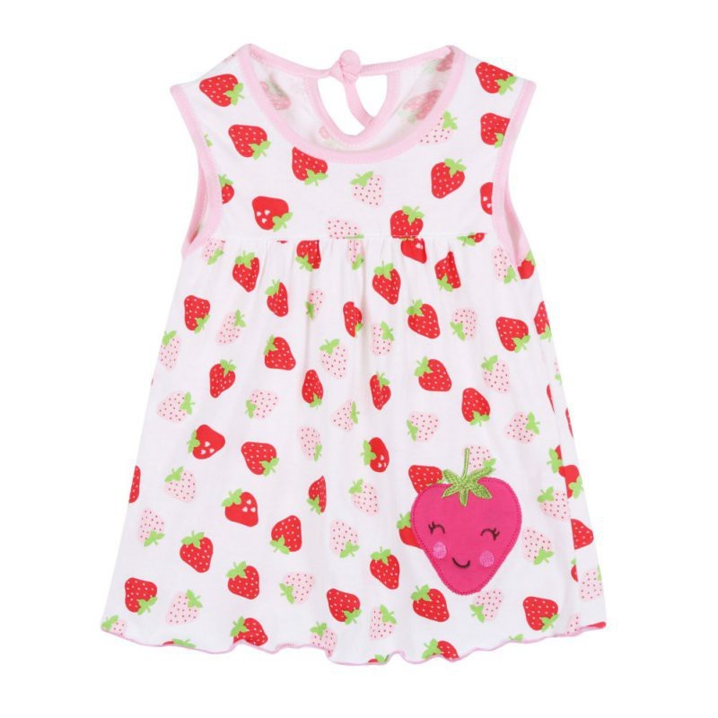 Đầm cotton sát nách cho bé gái
