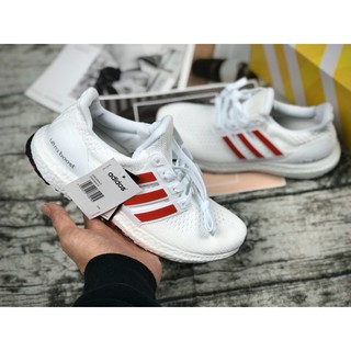 Giày Sneaker Thể Thao Ultra Boost 4.0 Trắng Đỏ