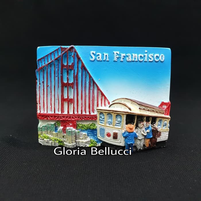 Nam Châm Trang Trí Tủ Lạnh Hình San Francisco California ~ Gbi447