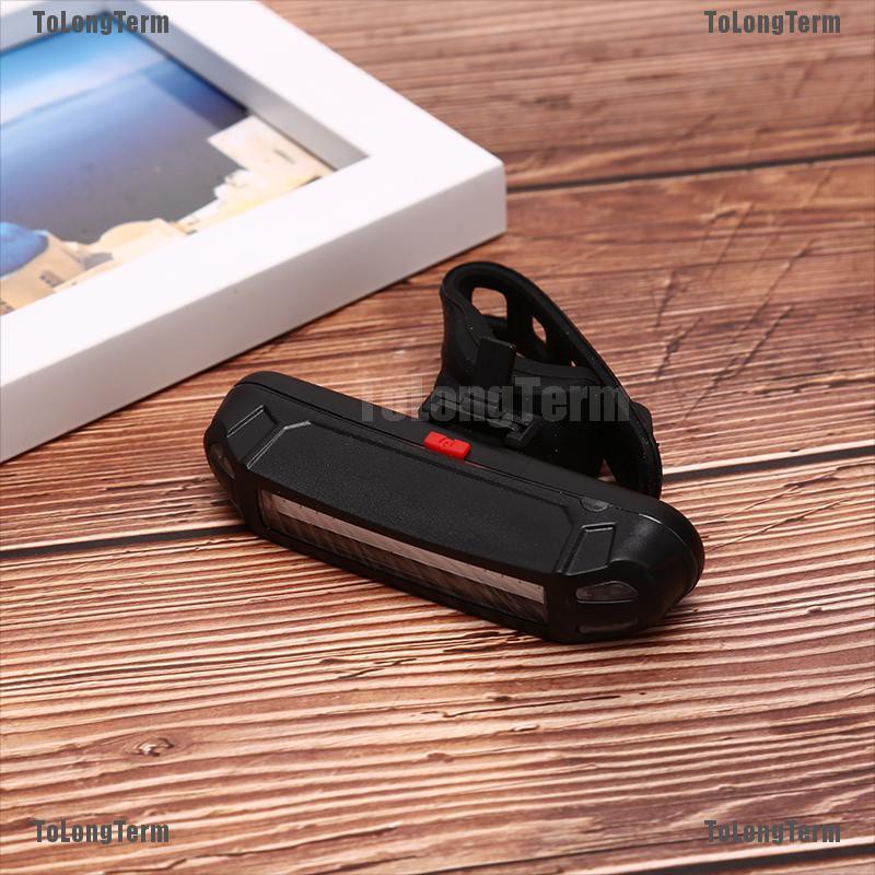 Tolongterm Đèn Led Cảnh Báo Gắn Phía Trước Và Sau Xe Đạp Sạc Usb