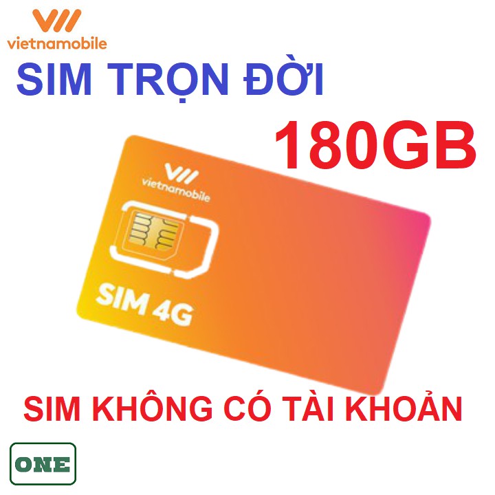 Sim 4G vietnamobile giá rẻ tự kích hoạt gói 180GB