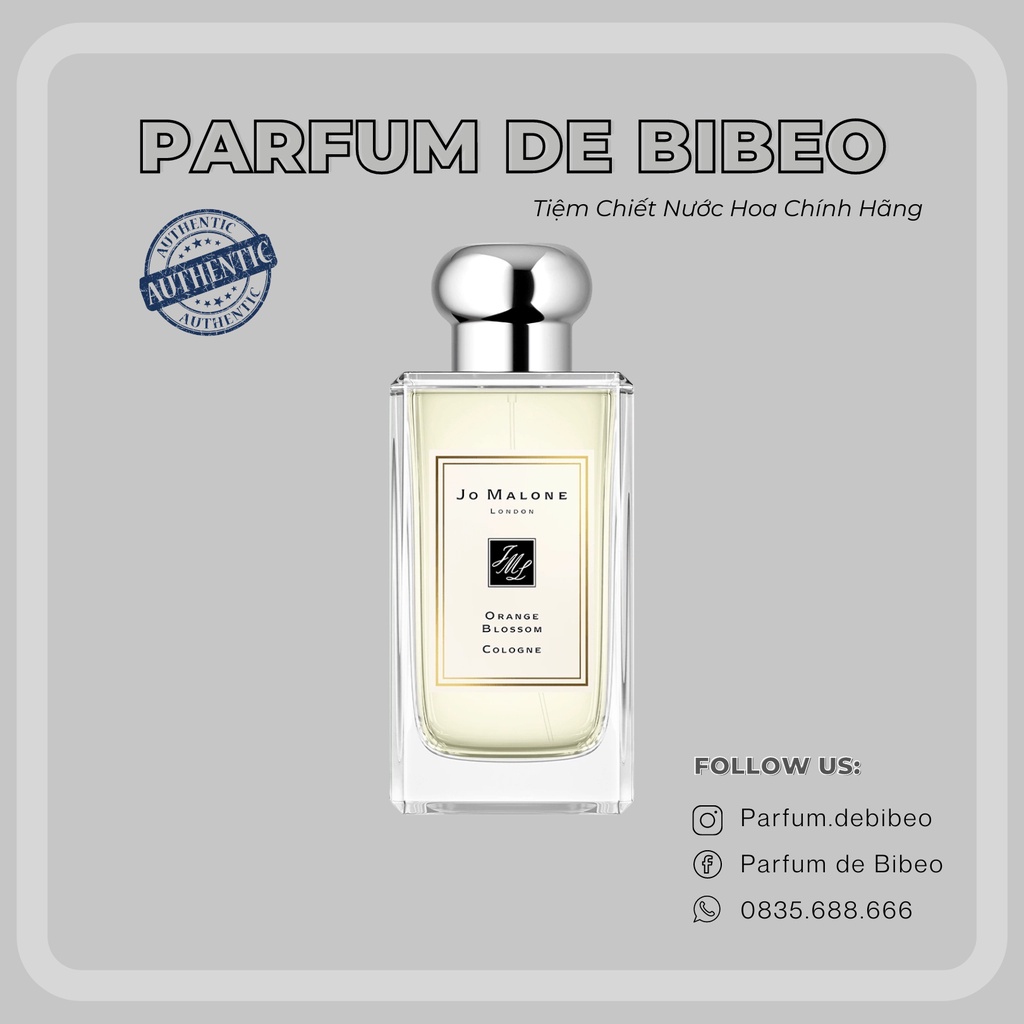 Parfum de Bibeo-Nước hoa unisex chính hãng Jo Malone Orange Blossom