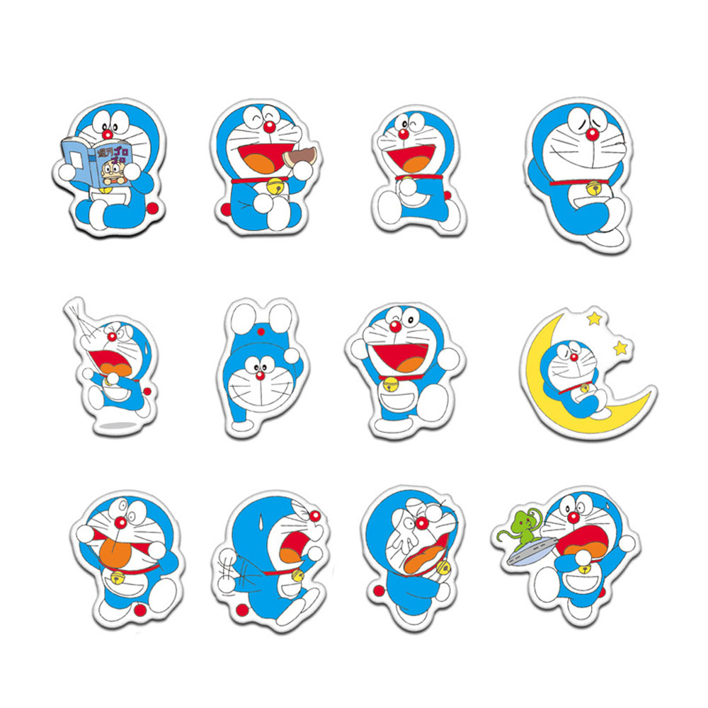 Set 61 Miếng Dán Trang Trí Hình Doraemon Dễ Thương