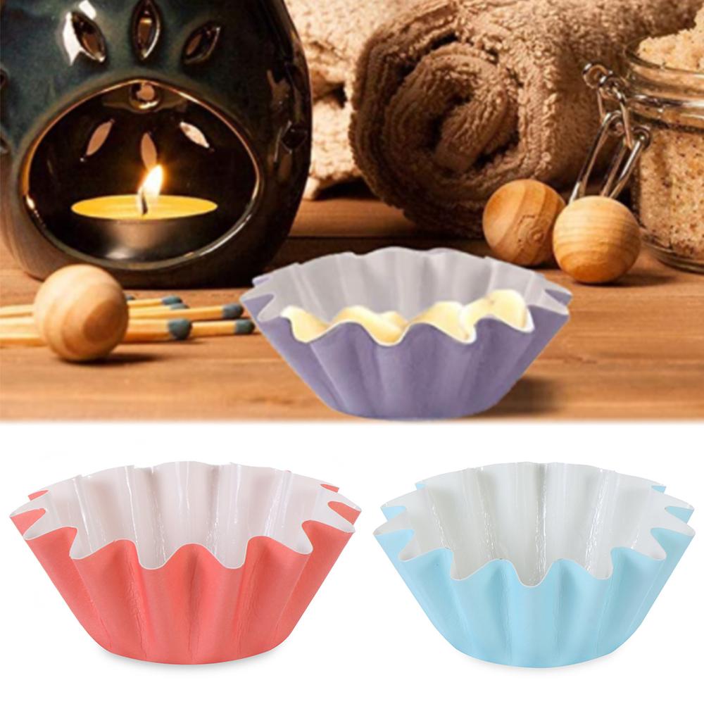 GOGOUP Set 50 Cốc Làm Nóng Chảy Sáp Màu Đen Chống Rò Rỉ Có Thể Tái Sử Dụng