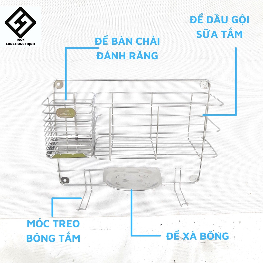 Kệ phòng tắm INOX, kệ để đồ nhà tắm INOX  kệ đựng đồ nhà tắm, nhỏ gọn, tiện lợi