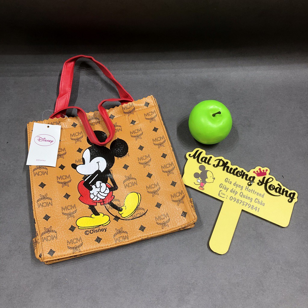 Túi da mềm in hình chuôt Mickey