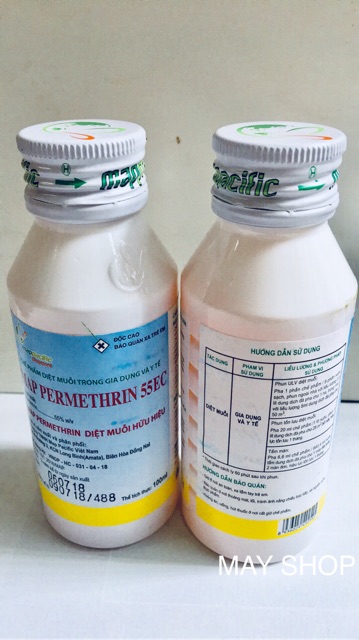 Thuốc diệt muỗi Map Permethrin 50EC (chai 100ml)