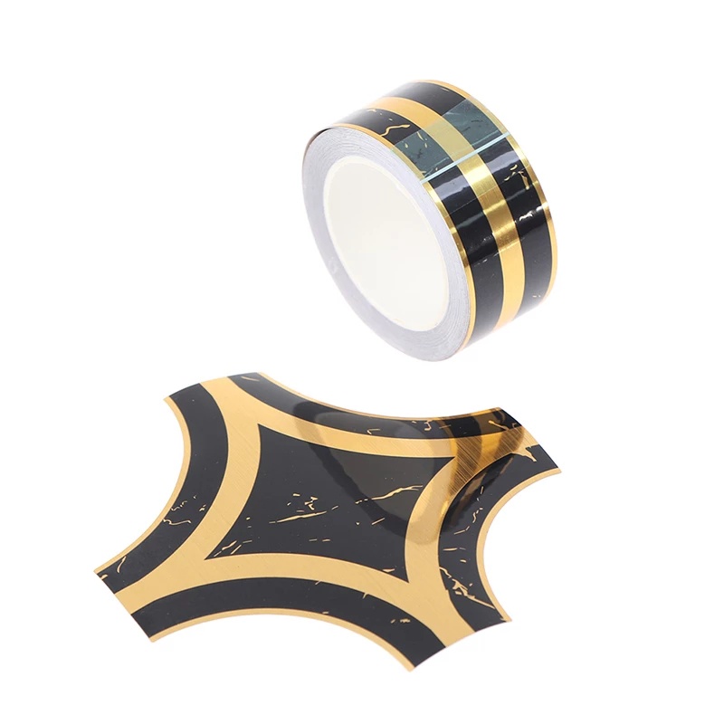 Miếng dán/ Cuộn băng keo dán viền góc cạnh sàn nhà dày dặn tự dính màu vàng đen chống thấm nước chống mài mòn