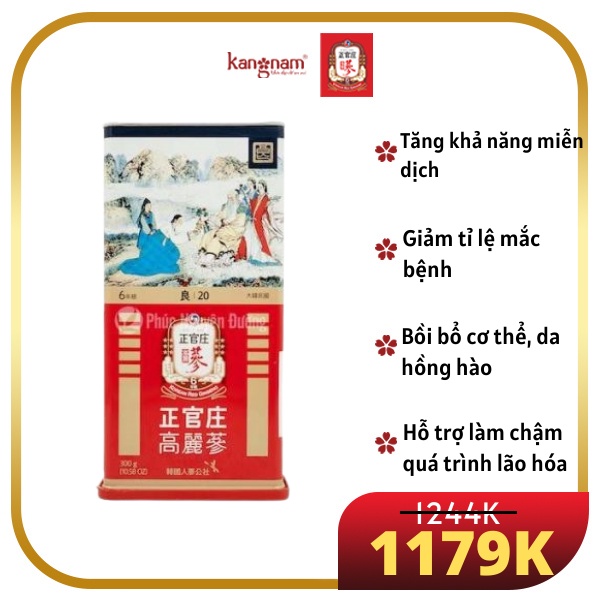 Hồng Sâm Nguyên Củ KGC Cheong Kwan Chang Good Roots 37.5G