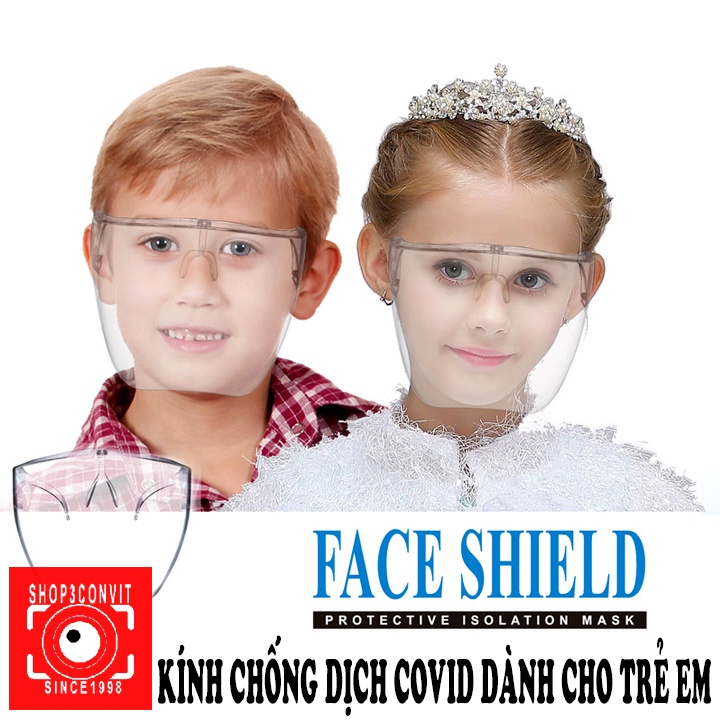 Kính chống dịch trong suốt PVC cho bé Face Shield