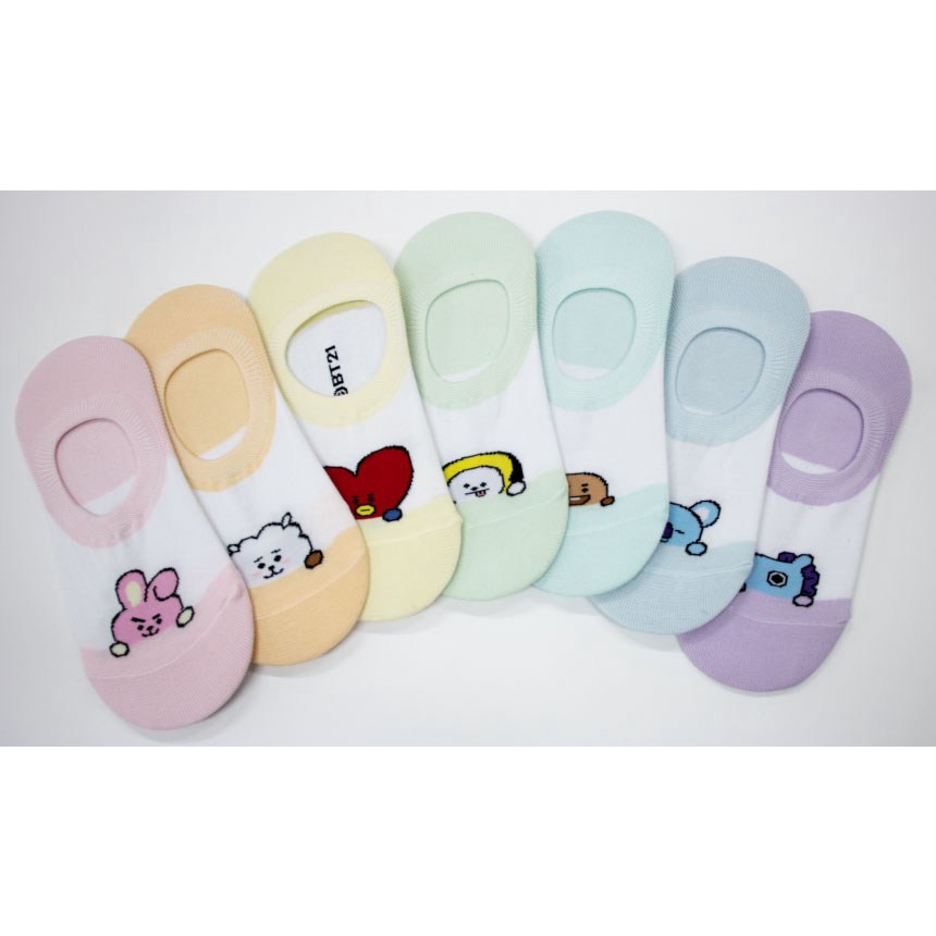 Vớ Mắt Cá Chân In Họa Tiết bt21 Nhóm Nhạc bts