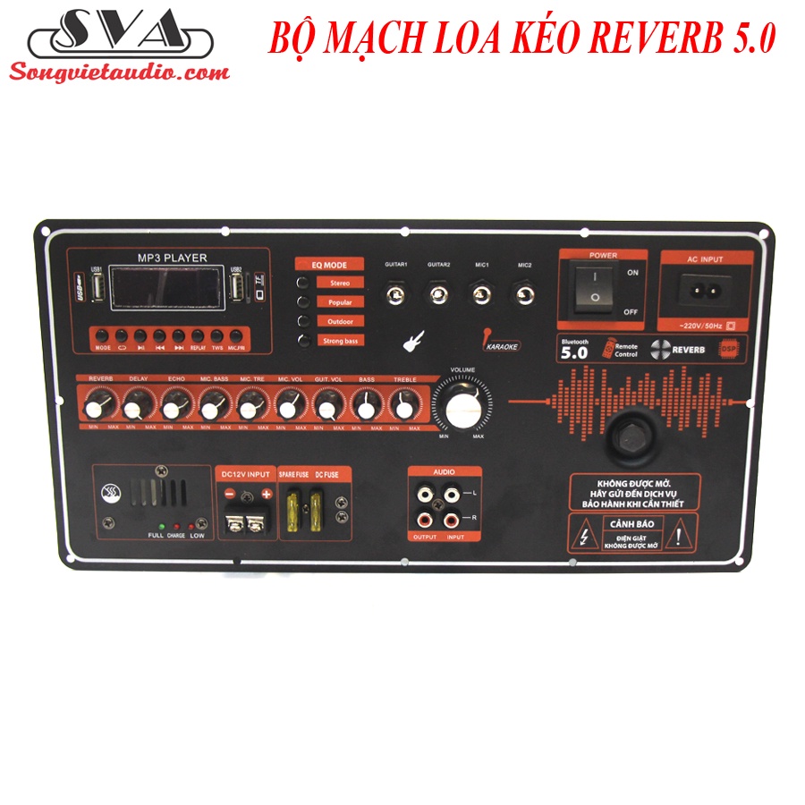 BỘ MẠCH LOA KÉO REVERB 5.0 - BẢN MỚI CỰC ĐẸP 2021