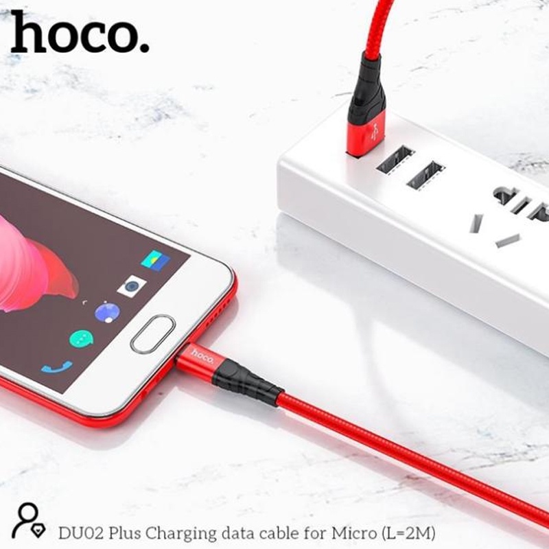 Cáp Sạc 1M/2M Chính Hãng Hoco DU02 Dành Cho Các Dòng Máy SamSung/OPPO/IP Cáp Dây Dù Chống Rối Tốt