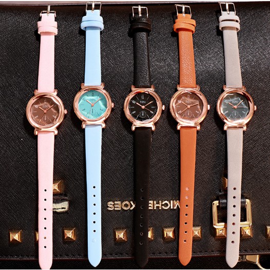 ĐỒNG HỒ NỮ DÂY DA DZG MẶT 3D LA MÃ 338 THỜI TRANG SIÊU ĐẸP | BigBuy360 - bigbuy360.vn