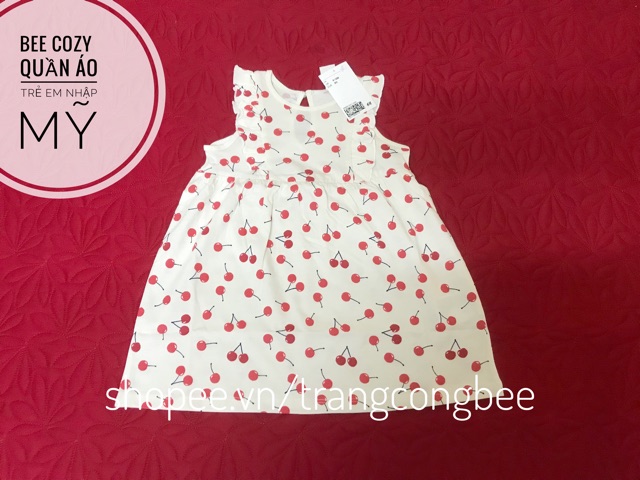 Váy cánh tiên HM US quả cherry size 1.5-2Y đến 3-4Y