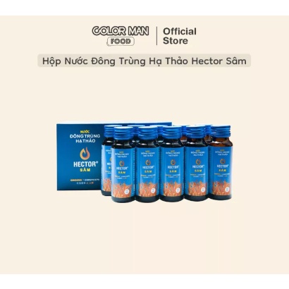 [DATE 03/09/23]Hộp 10 Chai Nước Đông Trùng Hạ Thảo Hector Sâm Chính Hãng