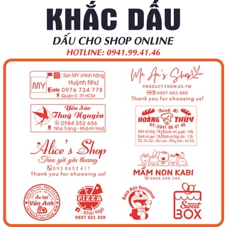 [HOT] KHẮC CON DẤU TÊN LOGO CHO CÁC SHOP ONLINE