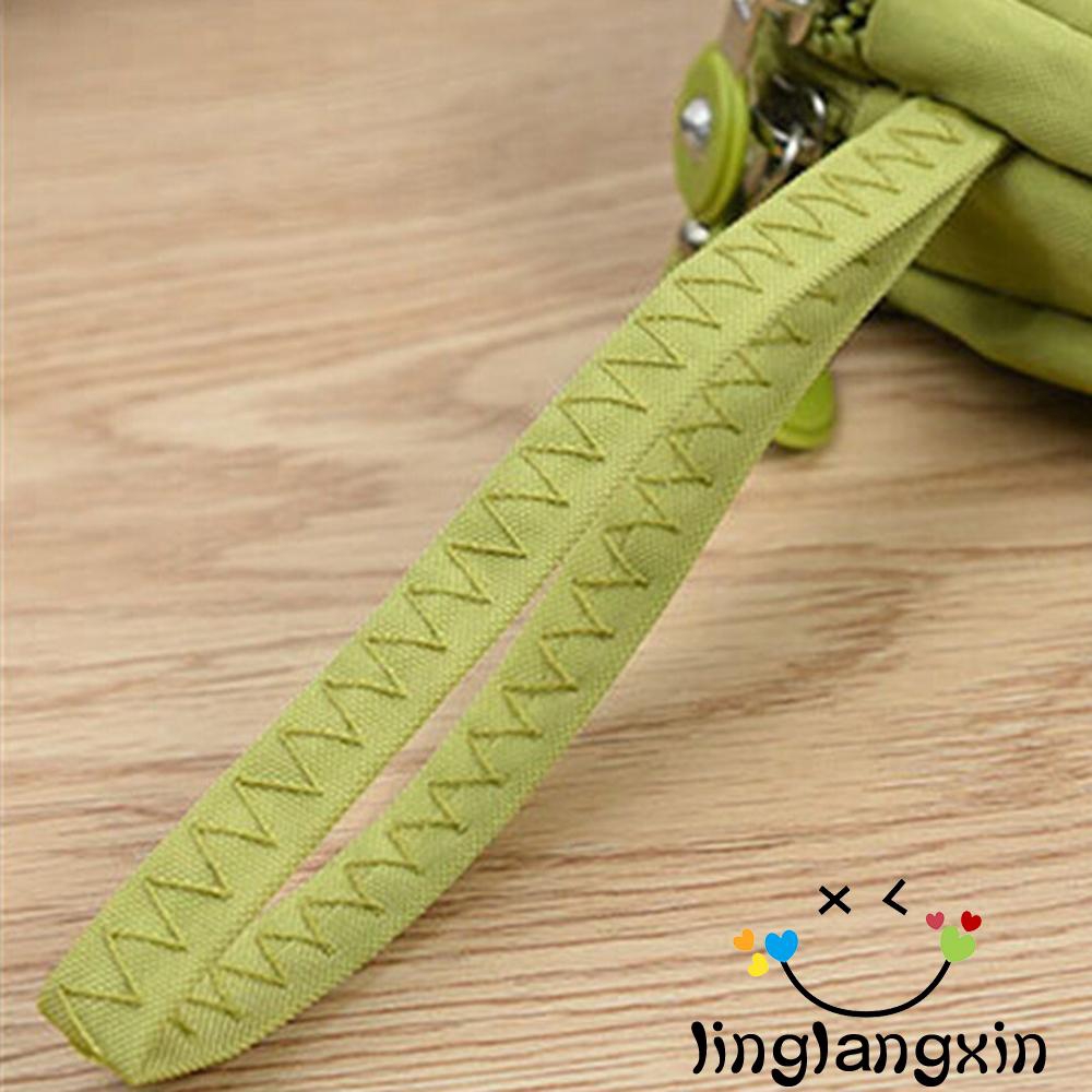 LLX-Ví Đựng Tiền Xu 3 Ngăn Bằng Vải Canvas Có Dây Kéo