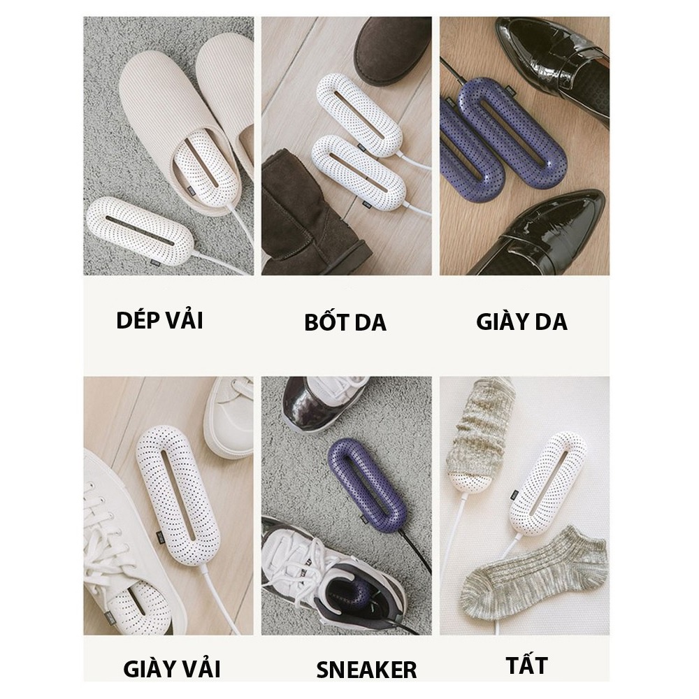 Máy Sấy Và Khử Mùi Hôi Giày Xiaomi Youpin SOTHING tỏa nhiệt đều lên đến 45 độ C, giữ giày dép sạch sẽ không mùi