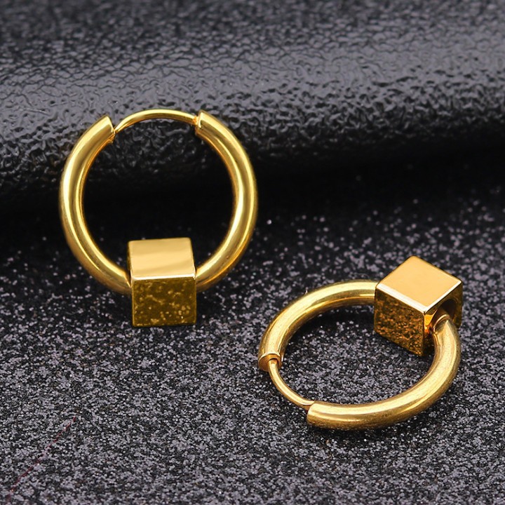 Bông Tai Nam Khuyên Tròn Titan Không Đen TT 1412 - 1 cặp