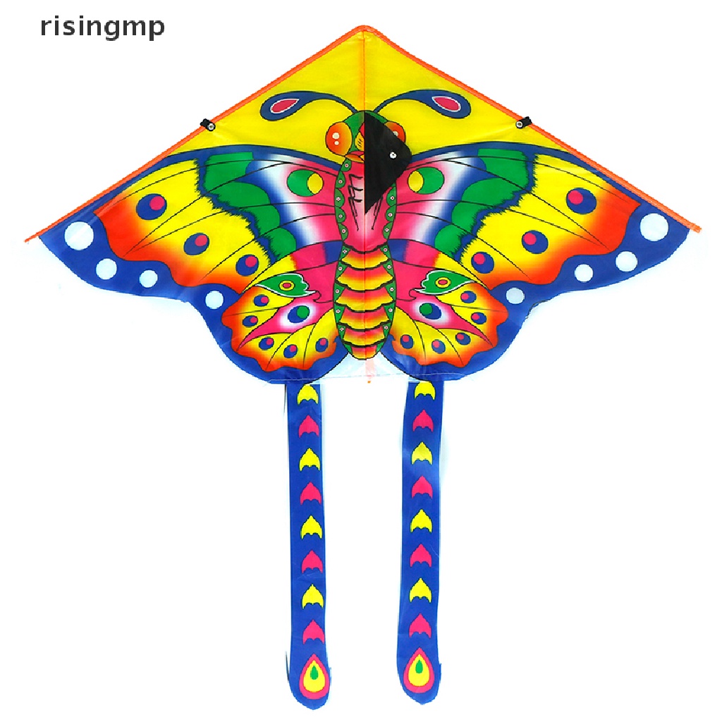 1 Bộ Diều Đuôi Dài 90 * 50cm In Hình Bướm Có Tay Cầm Cho Bé ♨Trên đó