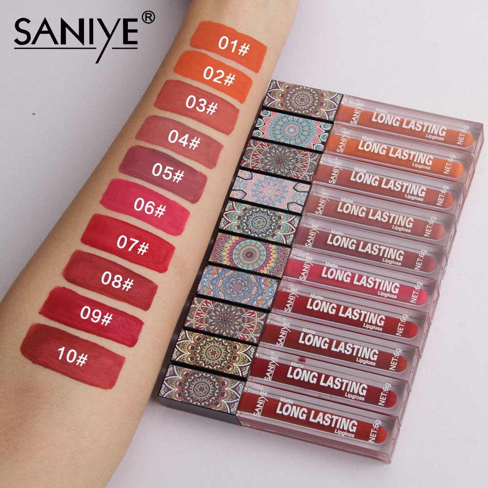 [Mã FMCGMALL - 8% đơn 250K] Son tint SANIYE L1127 dạng lỏng màu lì 6g