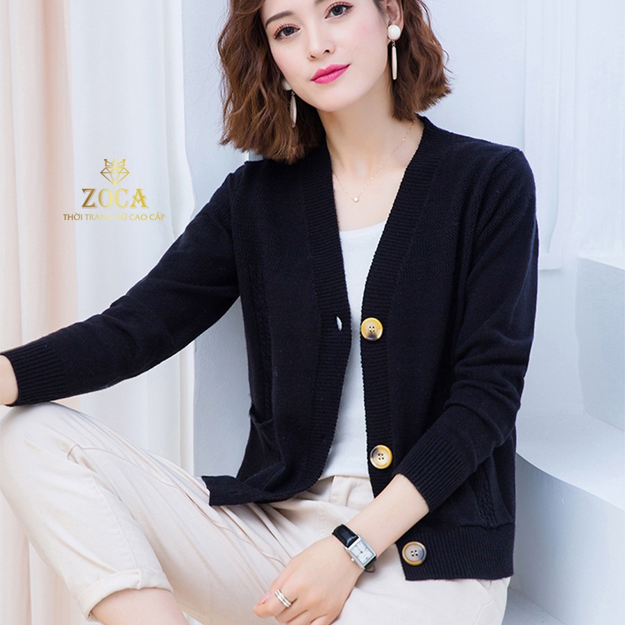 Áo khoác len cardigan nữ thu đông HÀNG CAO CẤP chất mềm mịn_CDG03 | BigBuy360 - bigbuy360.vn