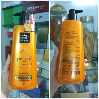 Dầu gội Mise En Scene màu vàng dành cho tóc khô & gãy rụng (Perfect Serum Shampoo) 680ml