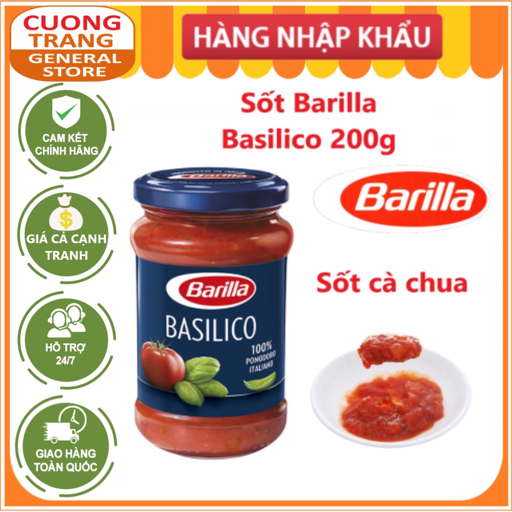 Sốt Cà chua với húng quế Barilla Basilico 200g