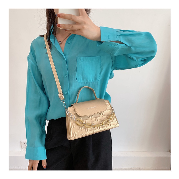 Túi Xách JASMIN NOIR Dây Xích In Hoa Thời Trang Cho Nữ