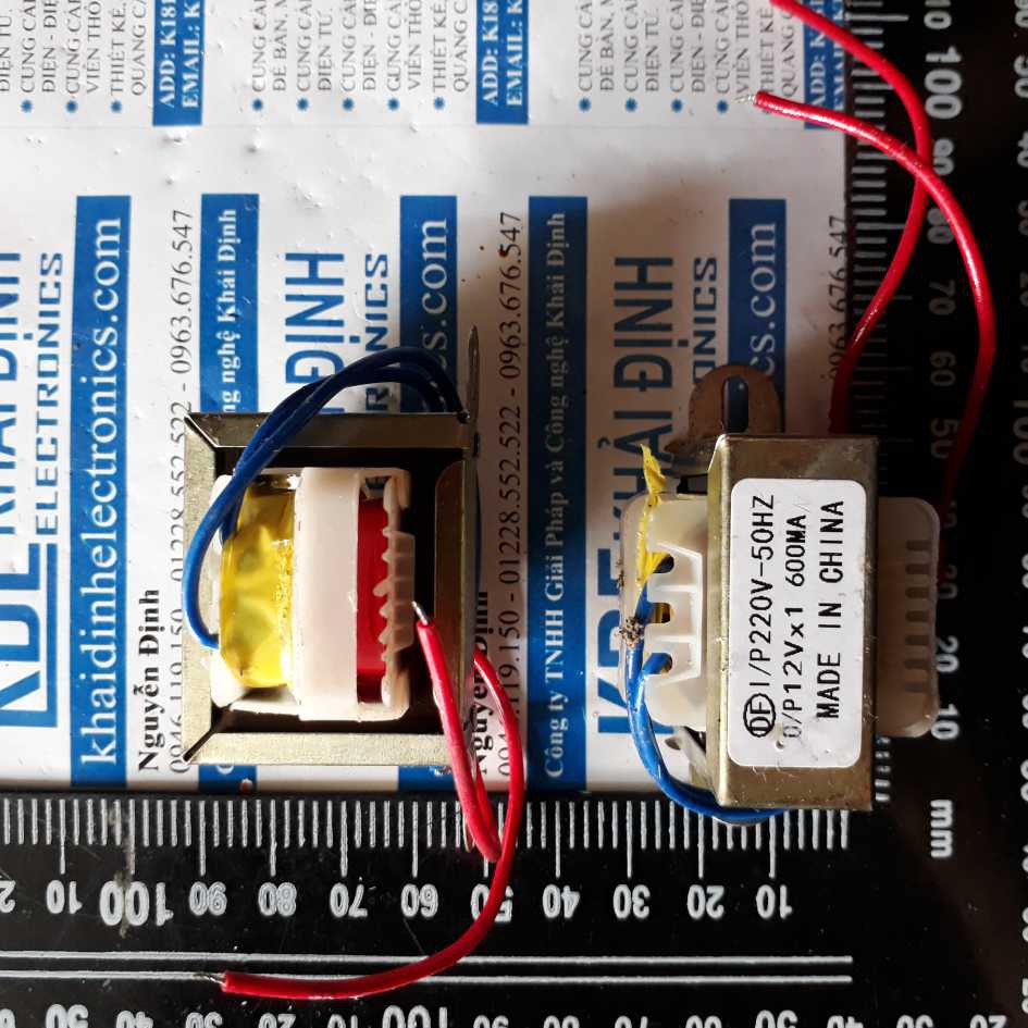 biến áp cách ly, biến áp thường 5W, Vout=12vac kde2449