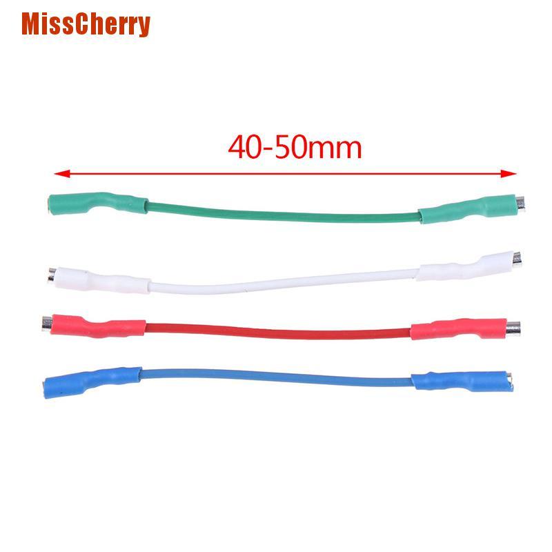 [MissCherry] 4Pcs 7N Headshell Wires Ofc Turntable Leads Phono Cartridge Cables Replacement