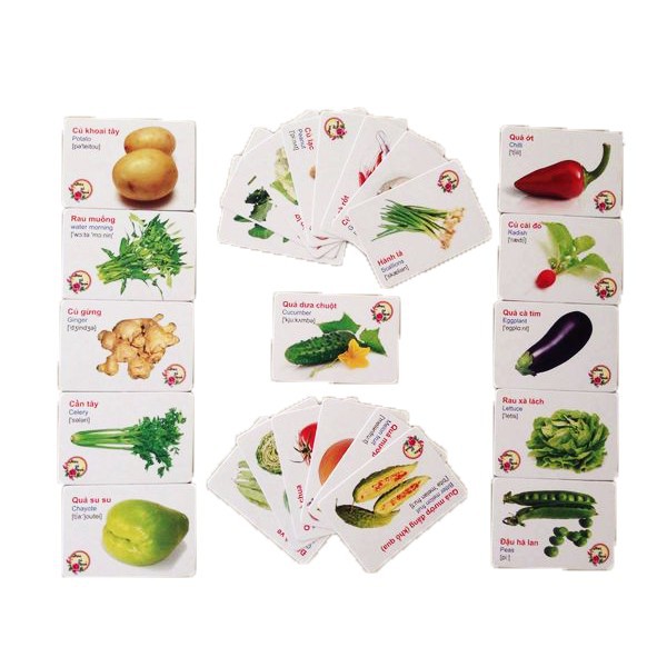 Bộ thẻ học thông minh 16 chủ đề tiếng anh tiếng việt cho bé #4