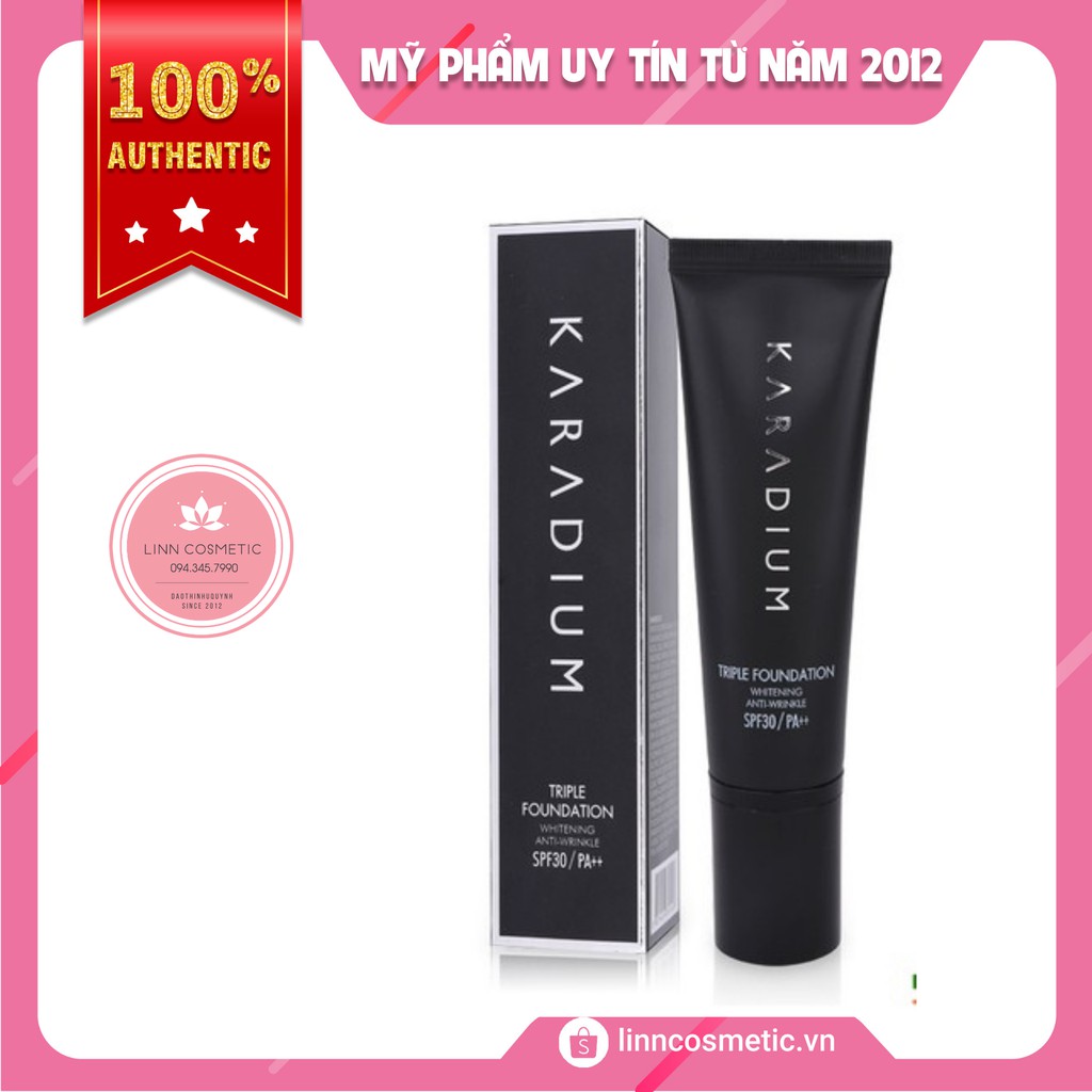 Kem nền giúp mịn da Karadium Triple Foundation SPF30 PA++