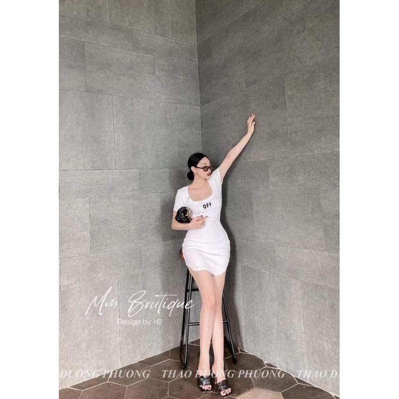 Váy ôm Body thêu chữ OFF. | BigBuy360 - bigbuy360.vn