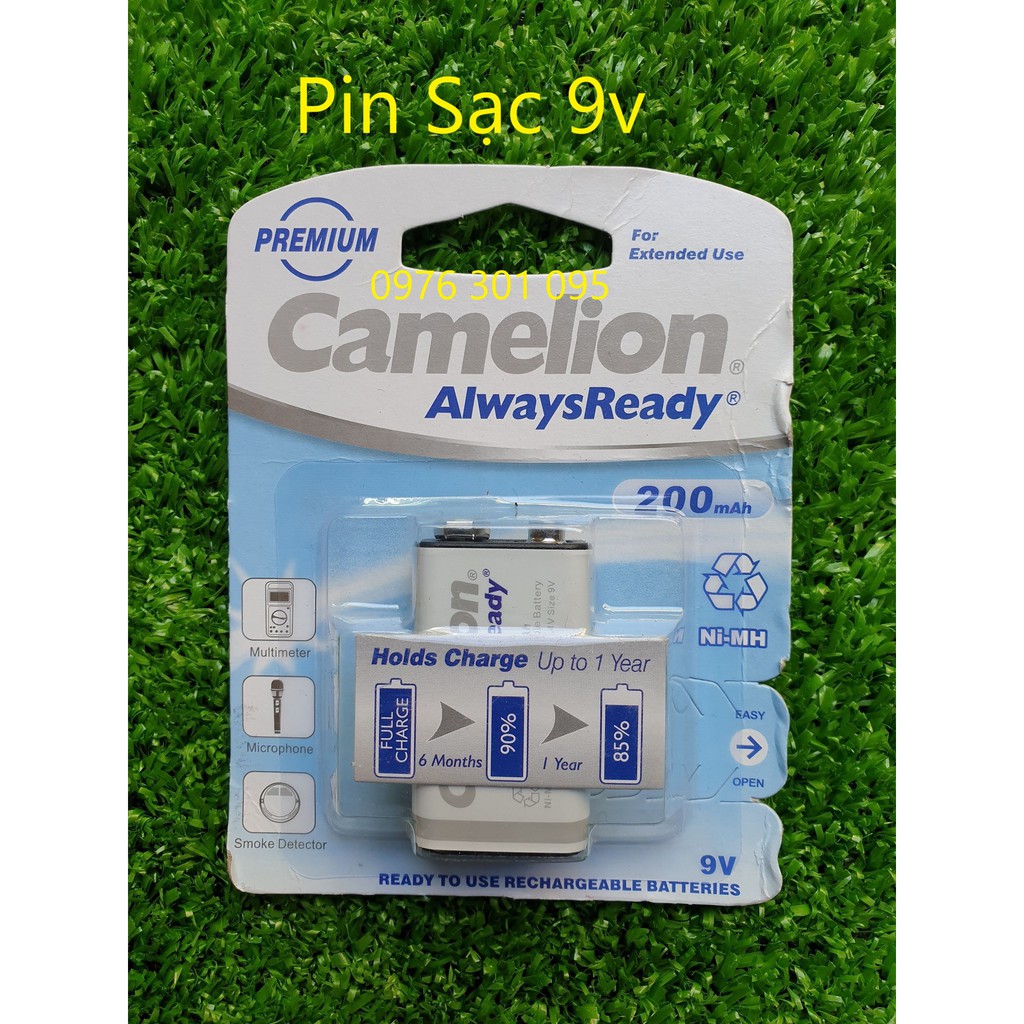 [CAMELION] Pin Sạc AA, AAA, Vuông 9V Thông Dụng