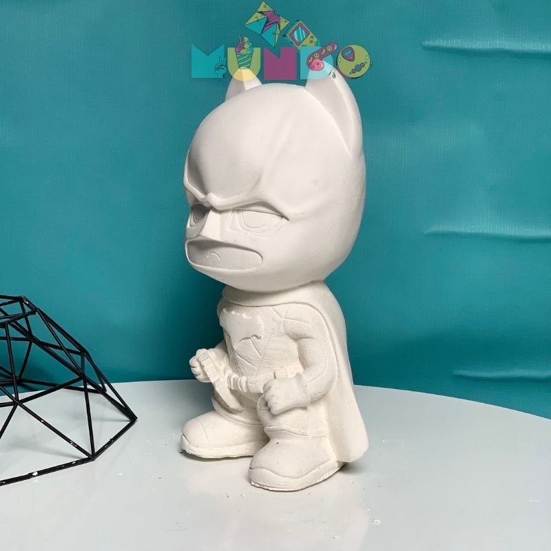 Tượng tô màu (có màu cọ) cao cấp chọn mẫu SIZE XXL BATMAN, tượng thạch cao MUNDO