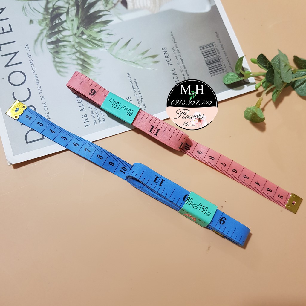 Thước dây cắt may, thước dây dùng trong may mặc, lấy số đo, hàng loại đẹp, chiều dài 1 mét rưỡi