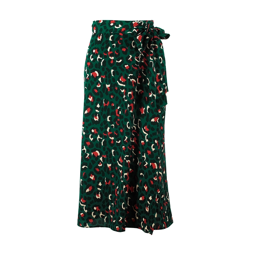 Chân váy lưng cao hoạ tiết da báo phong cách vintage | BigBuy360 - bigbuy360.vn