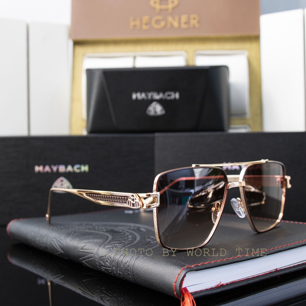Kính Mát Nam Maybach7 Cao Cấp Full Box - Gọng Titanium - Chống Lóa + Thẻ Bảo Hành 1 Năm - Tặng Kèm Khăn Lau Và Nước Lau