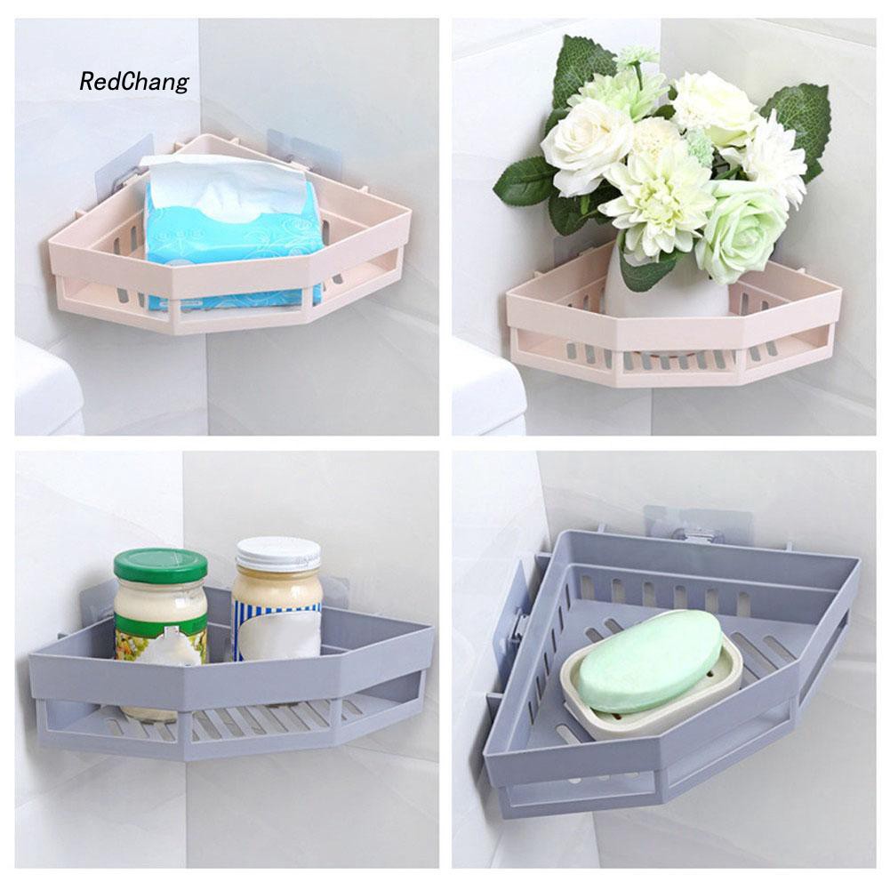 Kệ tam giác treo góc tường đựng vật dụng tiện lợi cho nhà tắm