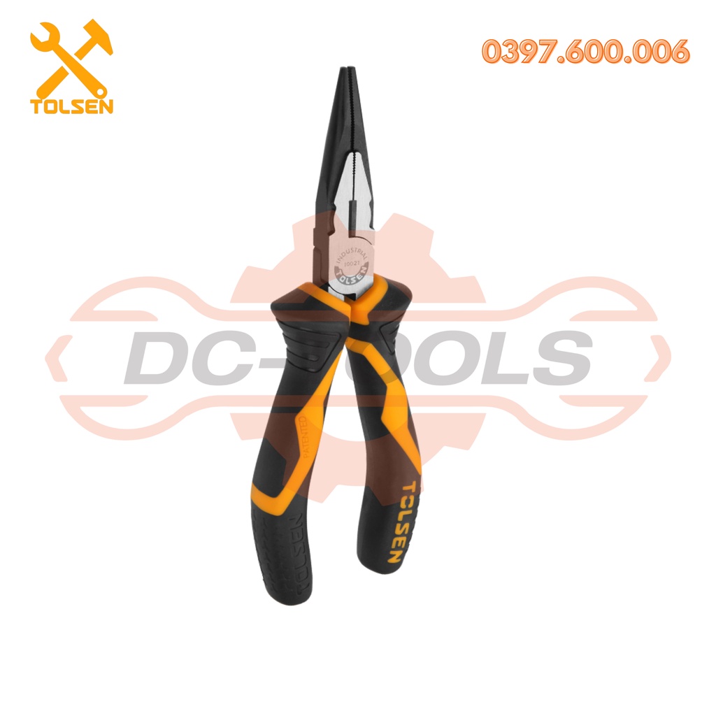 BỘ BA KÌM ĐA NĂNG CÔNG NGHIỆP TOLSEN Thép Crv đen Mạ niken  chống gỉ, Tay cầm bằng nhựa hai màu.DC-TOOLS