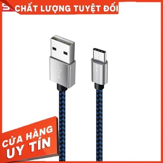 Cáp sạc type c suntaiho 0.8m dây dù + dây chống rối