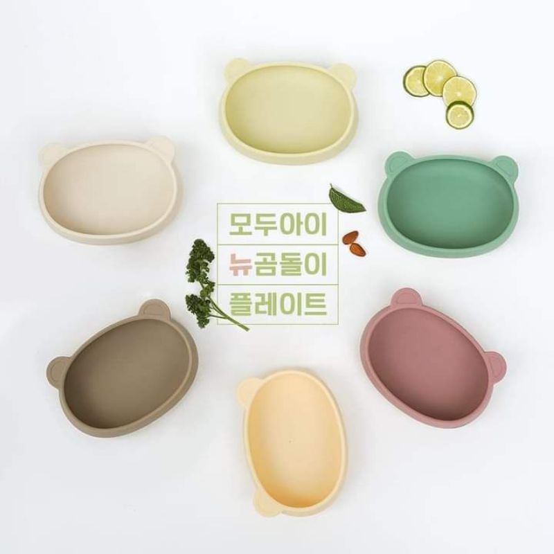 Bát gấu ăn dặm silicon BLUEMAMA