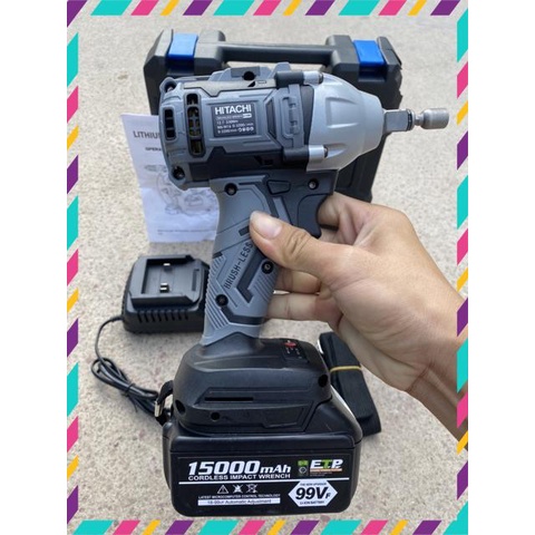 Máy xiết bu lông không than hitachi 199v  . .