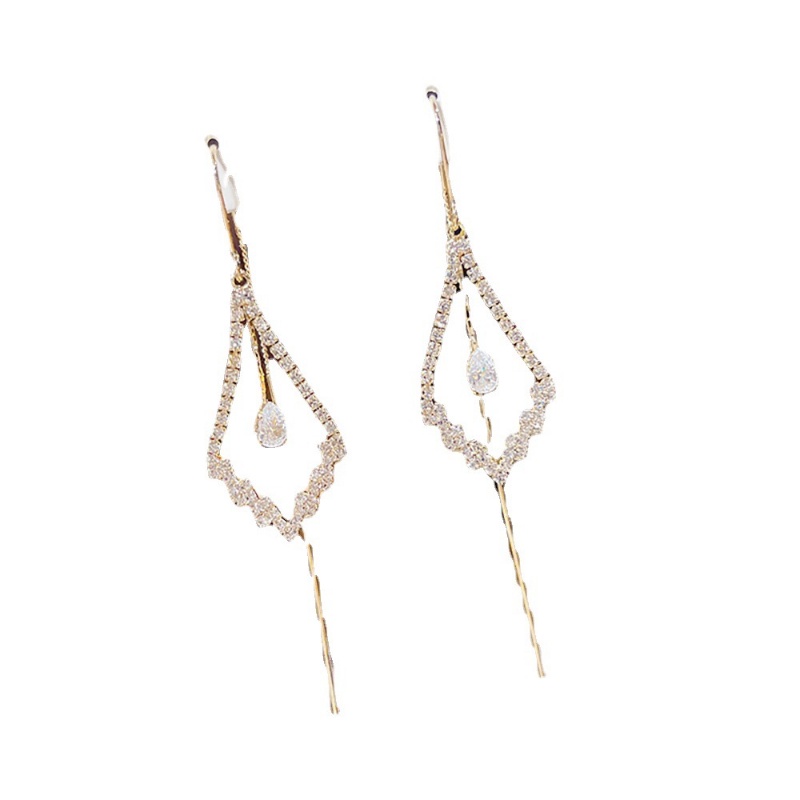 Khuyên Tai Hình Học Tua Rua Phong Cách Hàn Quốc