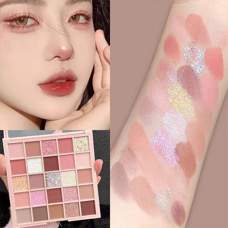 ✨✨Bảng mắt 25 Màu Tông Lì Và Nhũ Kim Sa May Mắn
