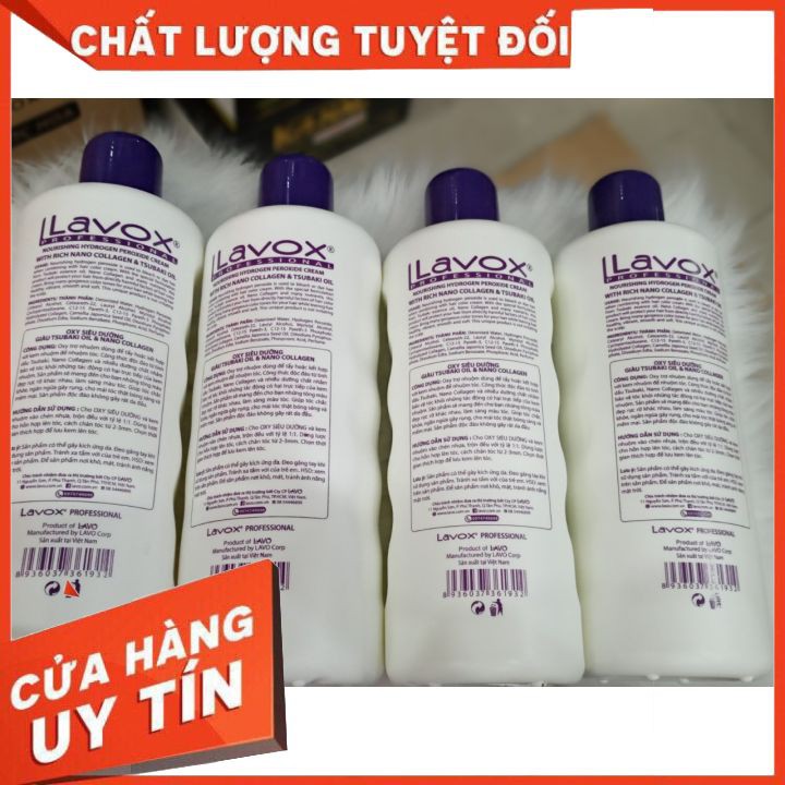 OXY KHÔNG RÁT LAVOX TÍM COLLAGEN 1000ML FREESHIP  hỗ trợ nhuộm bảo vệ tác hại của thuốc nhuộm THƠM , giúp tóc mềm mượt