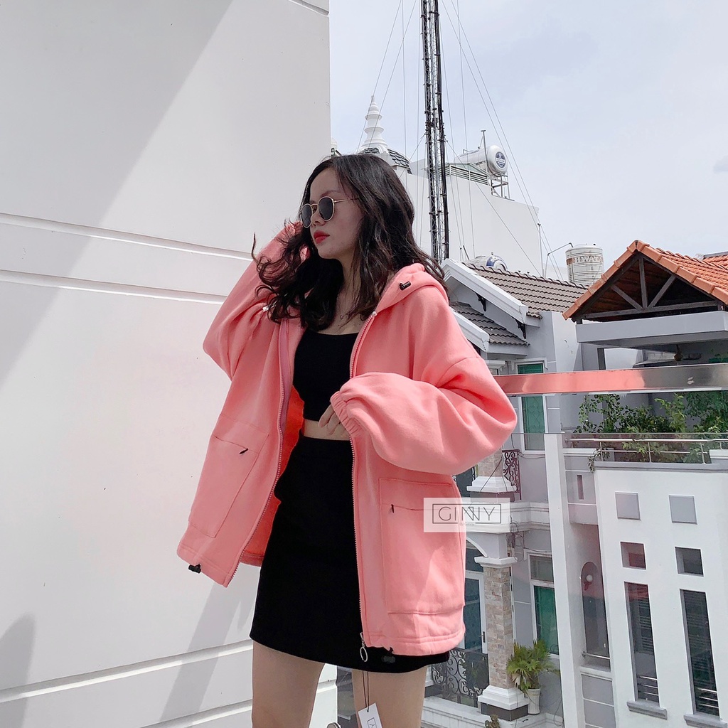 ÁO KHOÁC THUN XUẤT TÚI ZIP | Phiên Bản Chống Nắng Mới Nhất | GINNY OFFICAL